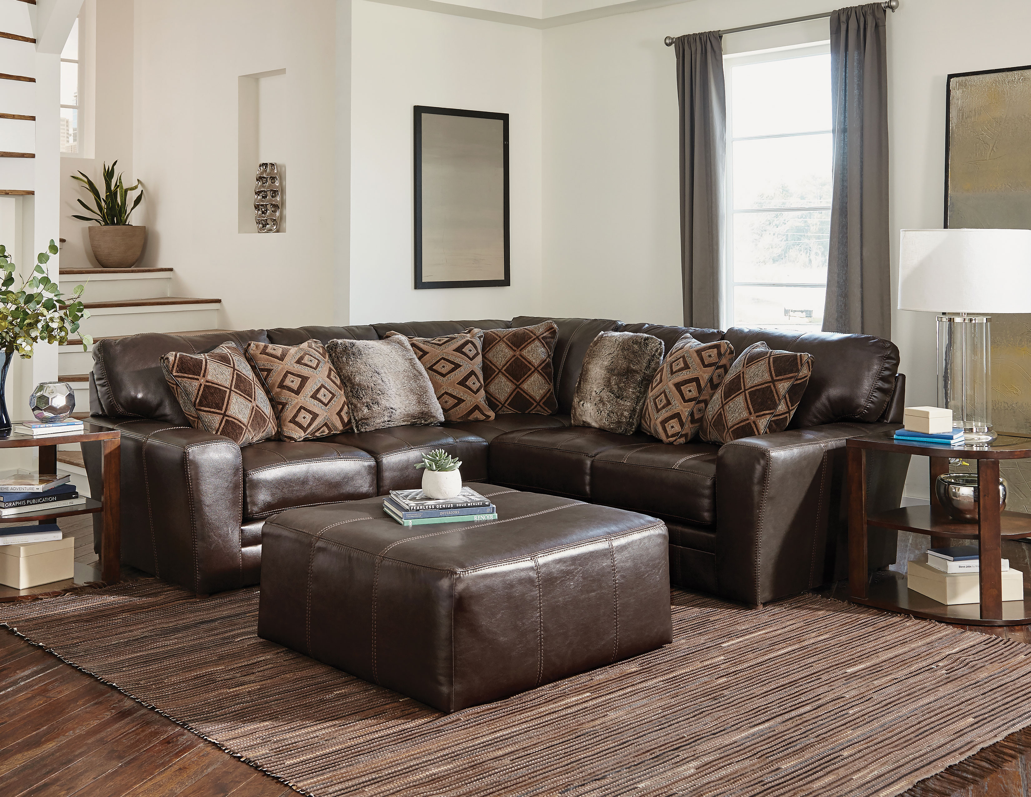 Denali Top Grain Leather Sectional (Includes Sofas and Sectionals