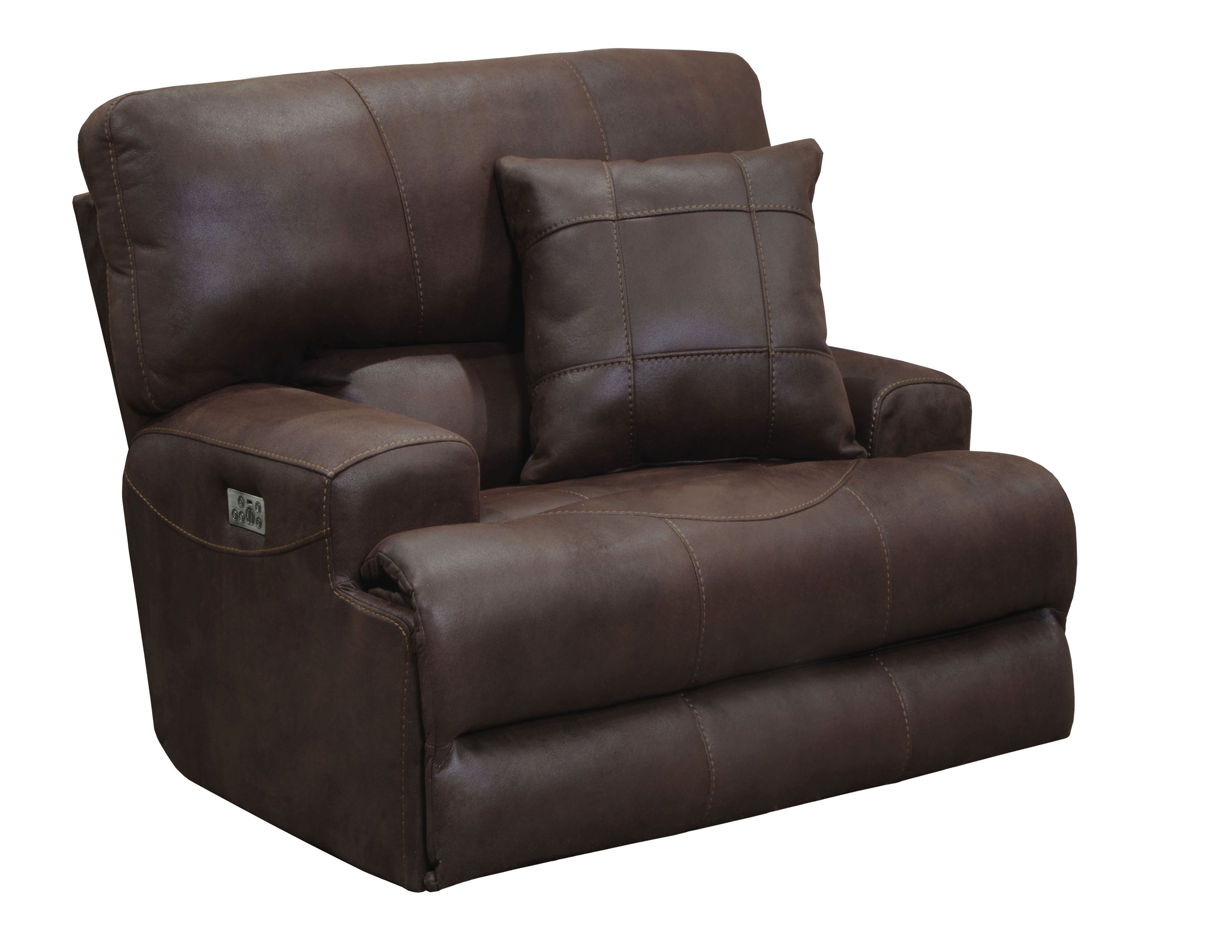 Monaco Extra Wide Lay Flat Recliner Power Sofas and Sectionals