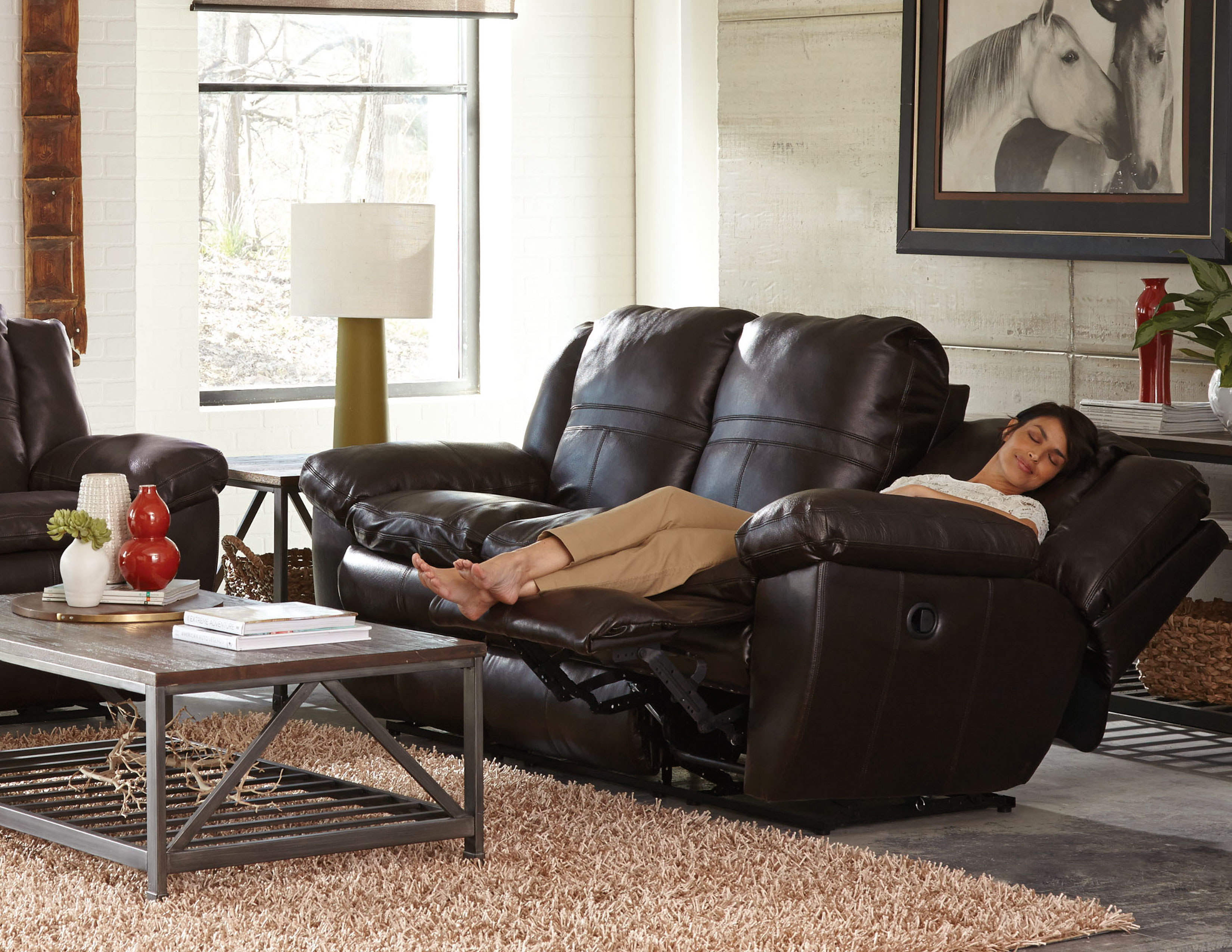 Aria 89" Top Grain Italian Leather Sofas and Sectionals