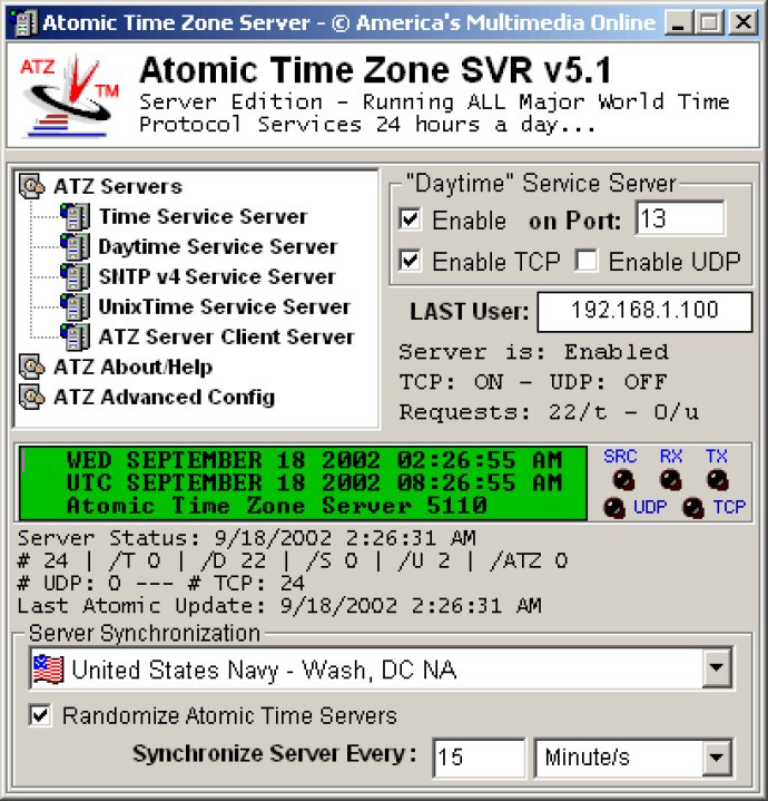 Atomic Time Zone Server Edition Download & Review