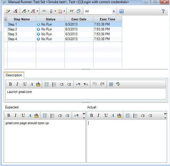 Rajesh Technical Blog ! HP Quality Center Tutorial (Day 5) Executing