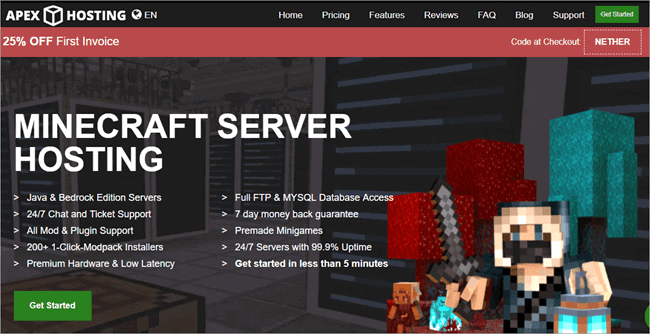 Minecraft Server Hosting Australia Apex Hosting