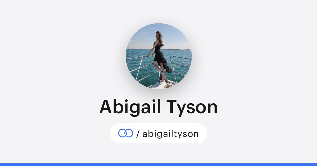 Abigail Tyson (/abigailtyson) · solo.to