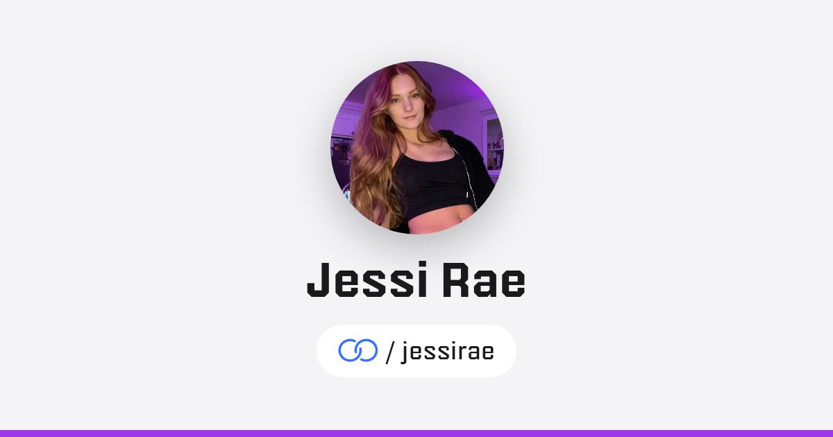 Jessi Rae (/jessirae) · solo.to