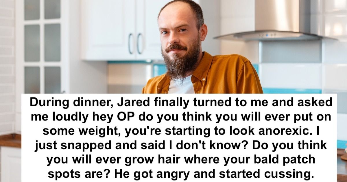 Teen makes bald joke after cousin bodyshames her in front of his new