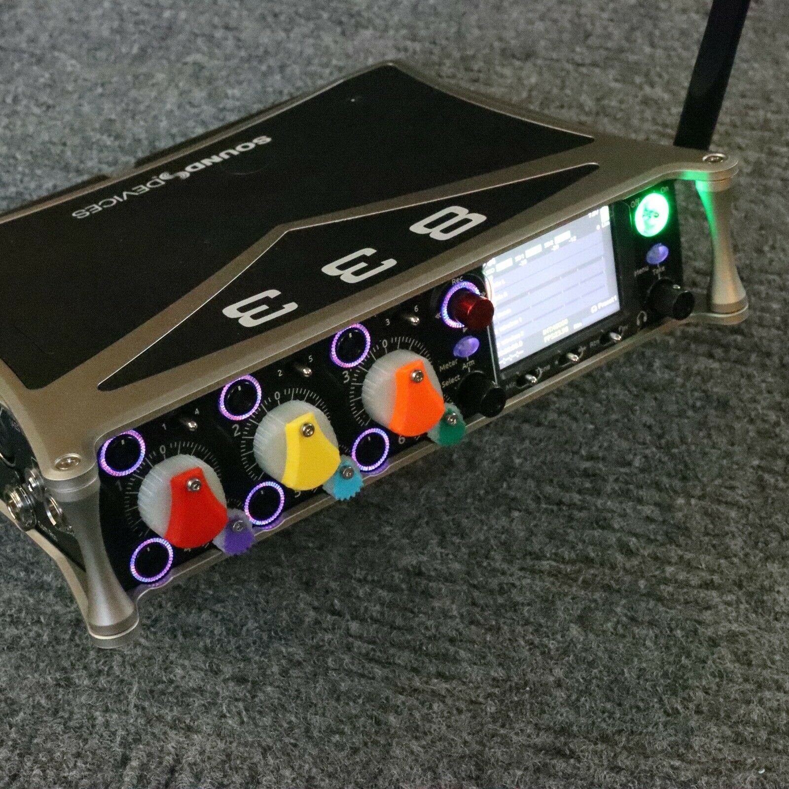 Fader Knobs GlowInTheDark / 2Color for 8Series Sound Devices