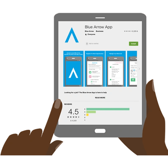 Blue Arrow App Recruitment Agency in the UK