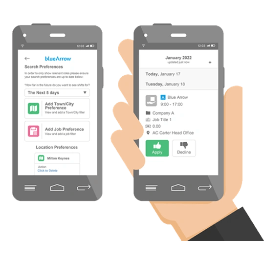 Blue Arrow App Recruitment Agency in the UK