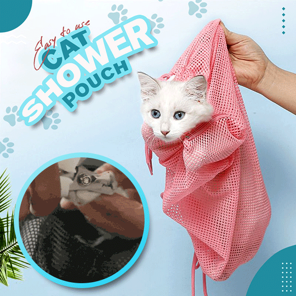 (🌲Hot Sale 49 OFF) Cat Grooming Bag Bathing Shower Mesh Bag balaamoow