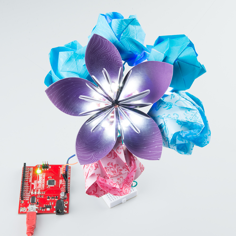 Origami Paper Circuits SparkFun Learn