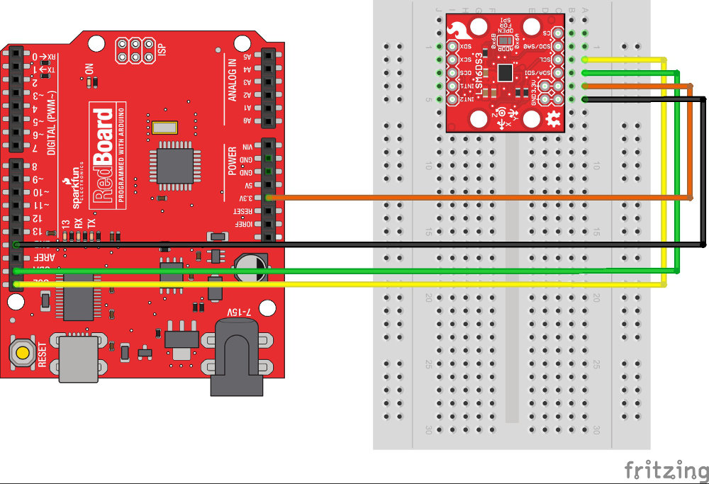 LSM6DS3 Breakout Hookup Guide