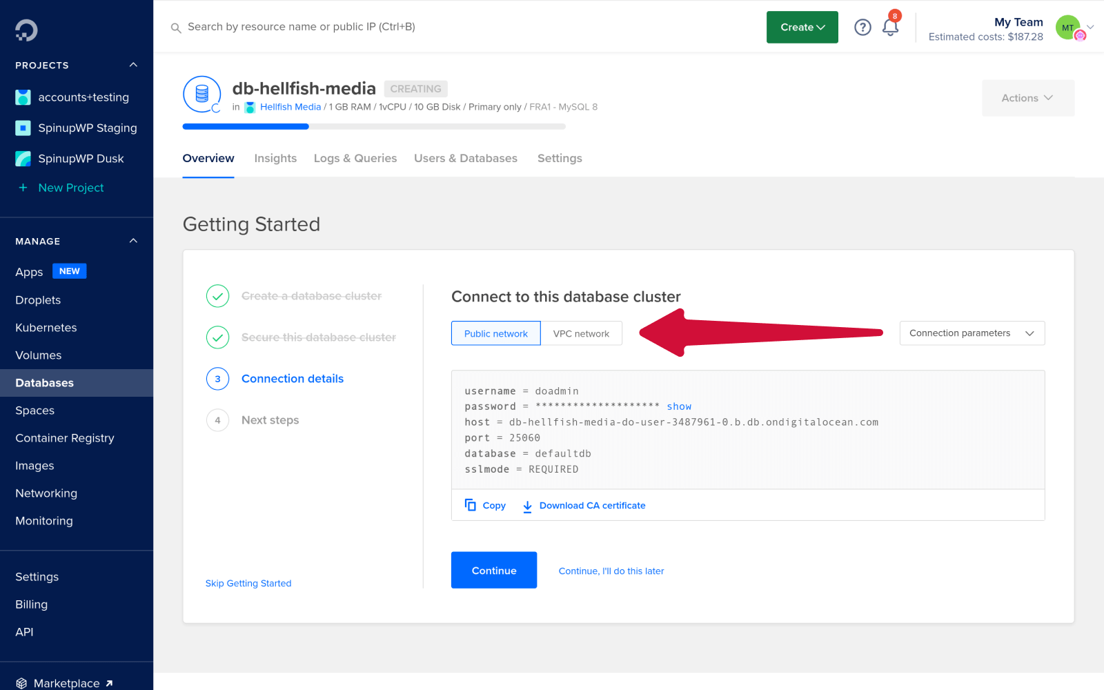 Setting Up a DigitalOcean Managed MySQL Database and Adding It to SpinupWP SpinupWP