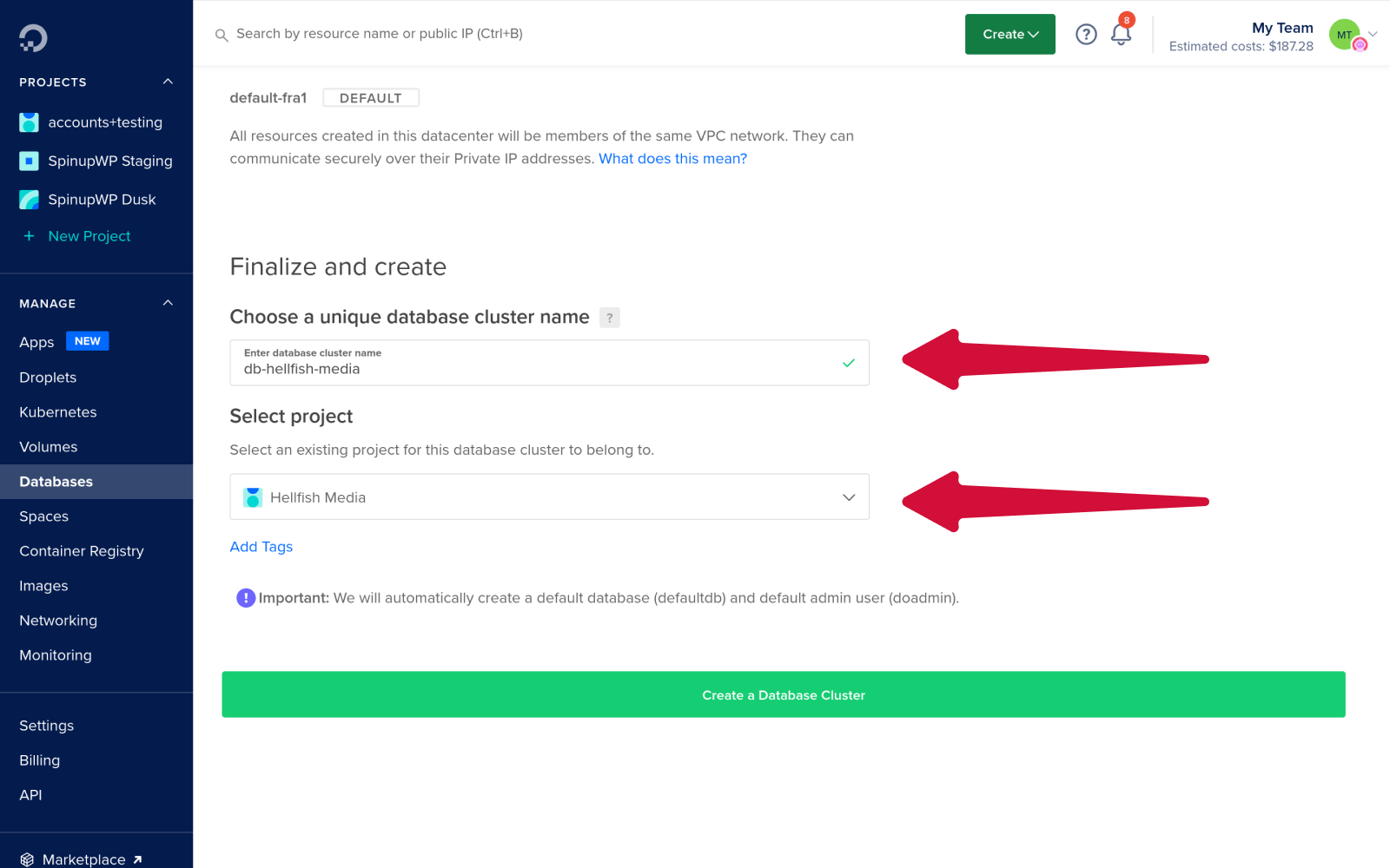 Setting Up a DigitalOcean Managed MySQL Database and Adding It to SpinupWP SpinupWP