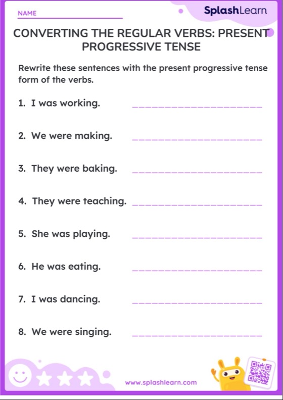 Tenses Worksheets - Free & Printable | SplashLearn