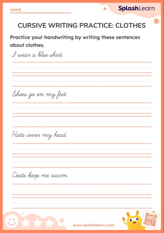 Cursive Sentences Worksheets - Free & Printable | SplashLearn