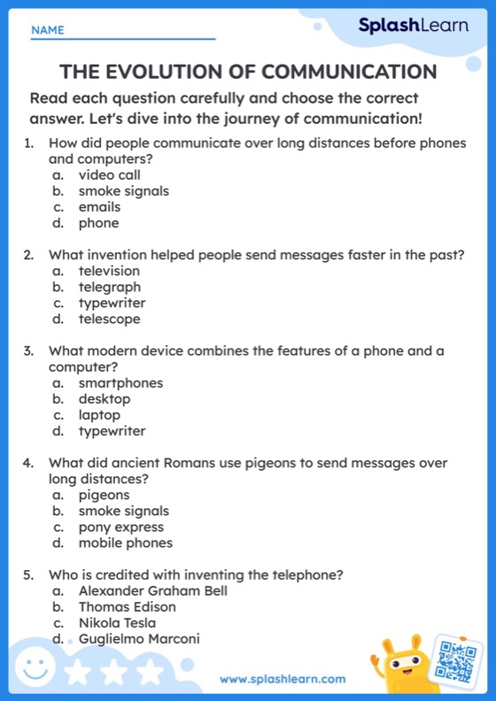 Communication Skills Worksheets - Free & Printable | SplashLearn