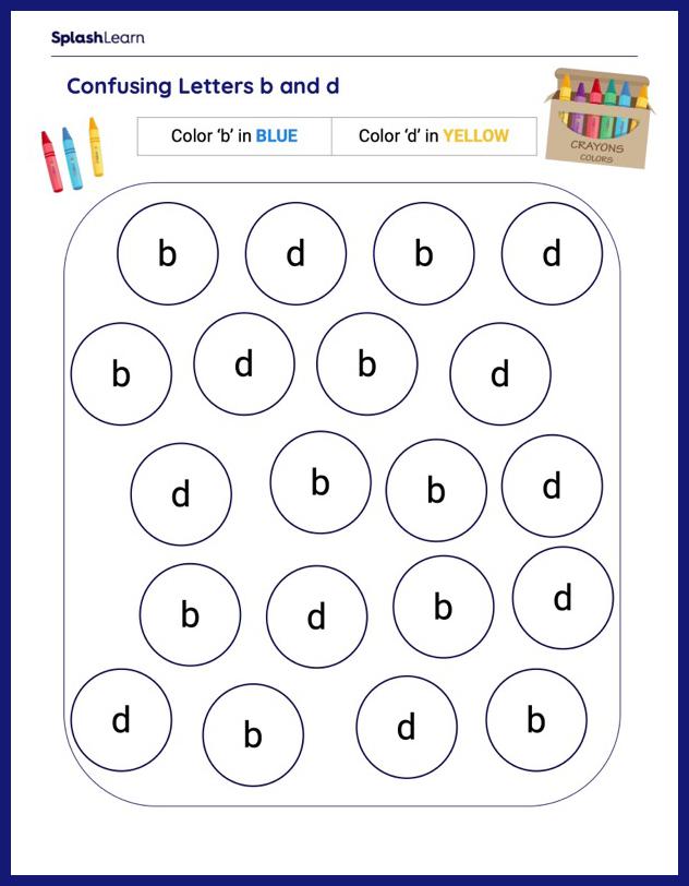 Is it b or d? - ELA Worksheets - SplashLearn