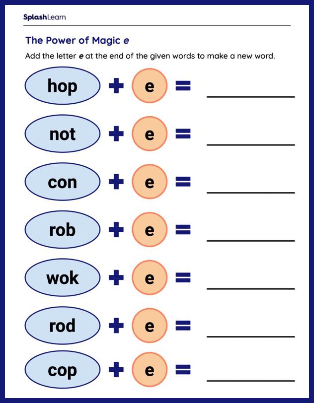 Make New Words ELA Worksheets SplashLearn