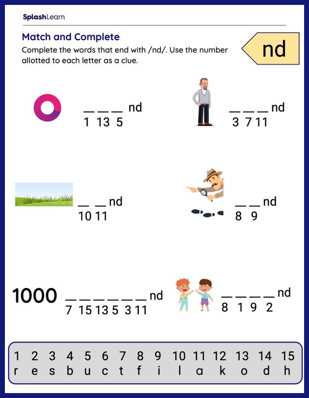 Ending Blends Worksheets - Free & Printable | SplashLearn