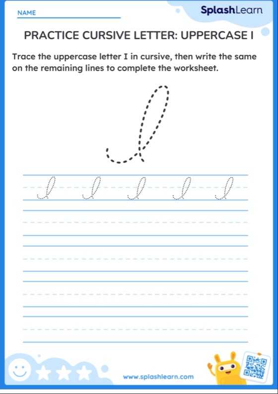 Cursive Letter I Worksheets- Free Printable | SplashLearn