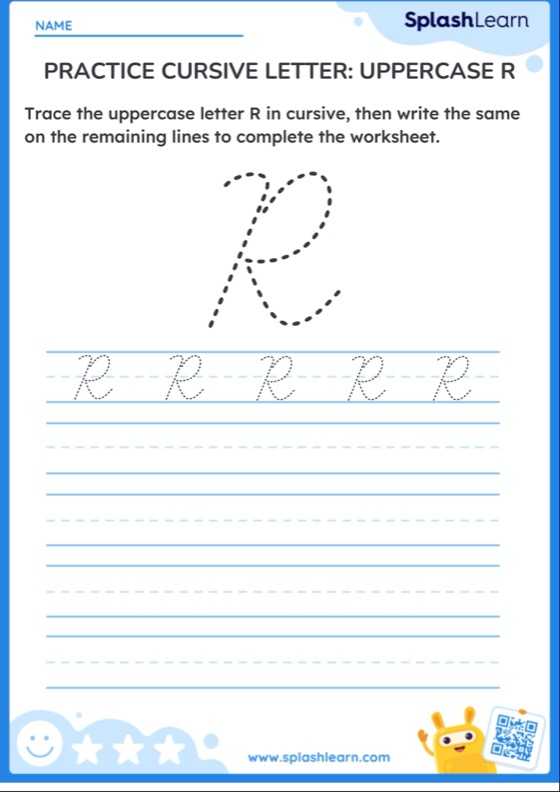 Cursive Letter R Worksheets- Free Printable | SplashLearn