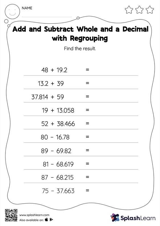 Decimal Operations Worksheets for Kids Online SplashLearn Page 4 Decimal Operations Worksheets for Kids Online SplashLearn Page 4