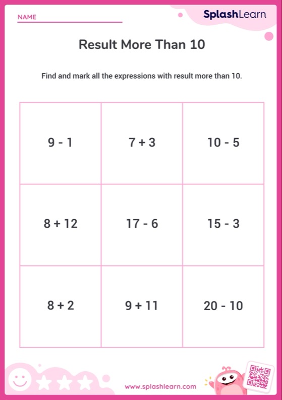 Compare Numbers Worksheets for Kids Online SplashLearn