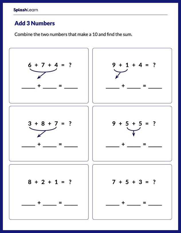 Free Printable Addition Strategies Worksheets for 2nd Graders SplashLearn