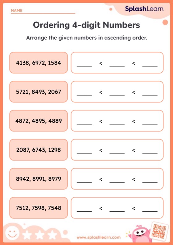 Order Numbers Worksheets - Free & Printable | SplashLearn