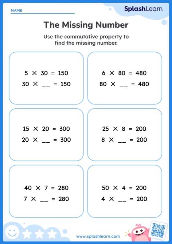 Commutative Property Of Multiplication Worksheets - Free & Printable
