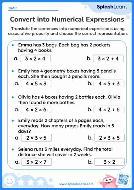 Expressions And Equations Resources for 5th Graders Kids
