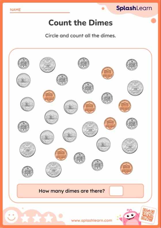 Count the Coins to Answer Math Worksheets SplashLearn
