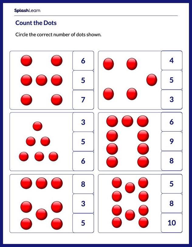 Counting Worksheets for Kids Online SplashLearn
