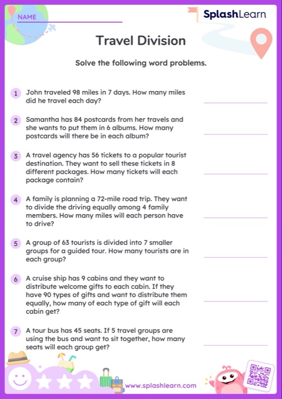 Division Word Problems - Activities & Resources for 3rd Grade