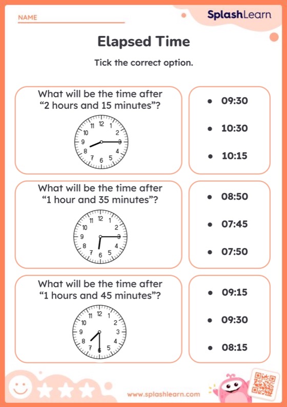 Free Printable Time Worksheets for 3rd Graders SplashLearn
