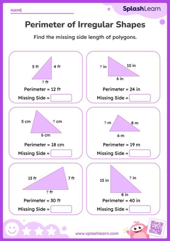 5th Grade Math: Perimeter Worksheets - Free & Printable | SplashLearn