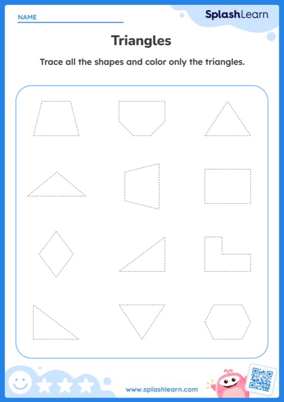 Triangles Worksheets - Free & Printable | SplashLearn