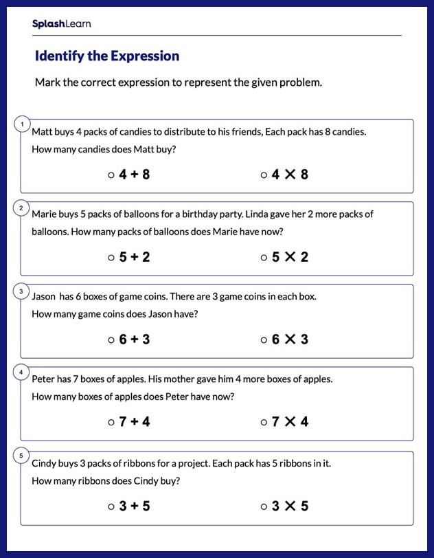 Printable 3rd Grade Math Worksheets for Kids Online SplashLearn