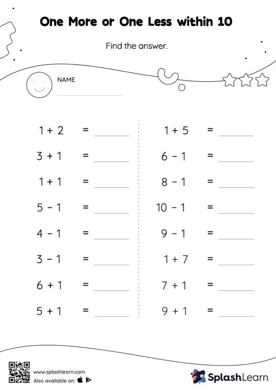 free addition and subtraction worksheet kindermomma com kindergarten