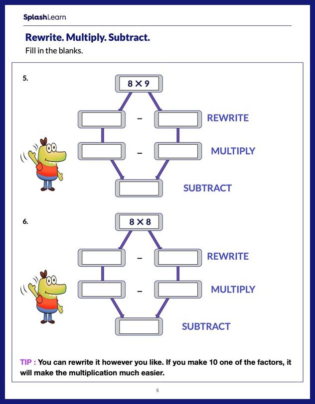 Distributive Property With Fractions Worksheets