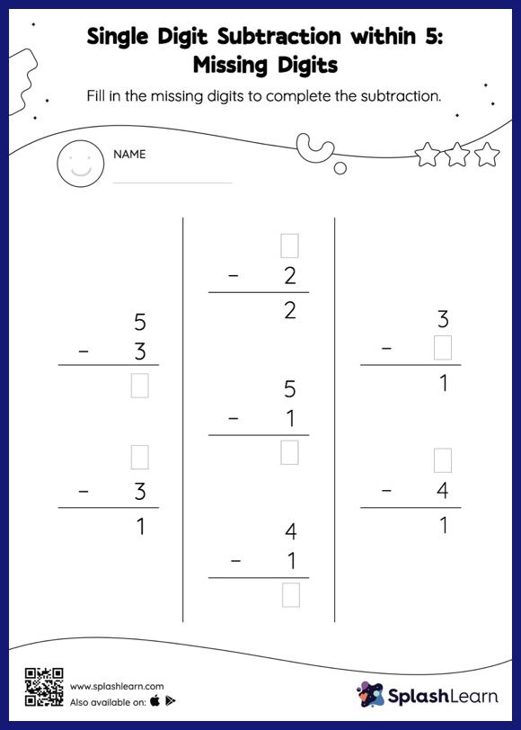 Subtraction Worksheets for Kindergarteners Online SplashLearn Subtraction Worksheets for Kindergarteners Online SplashLearn