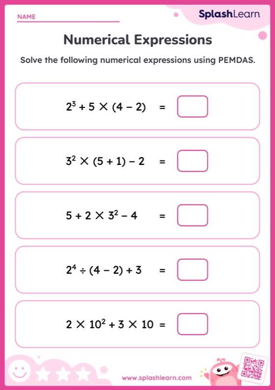 Expressions And Equations Resources for 5th Graders Kids