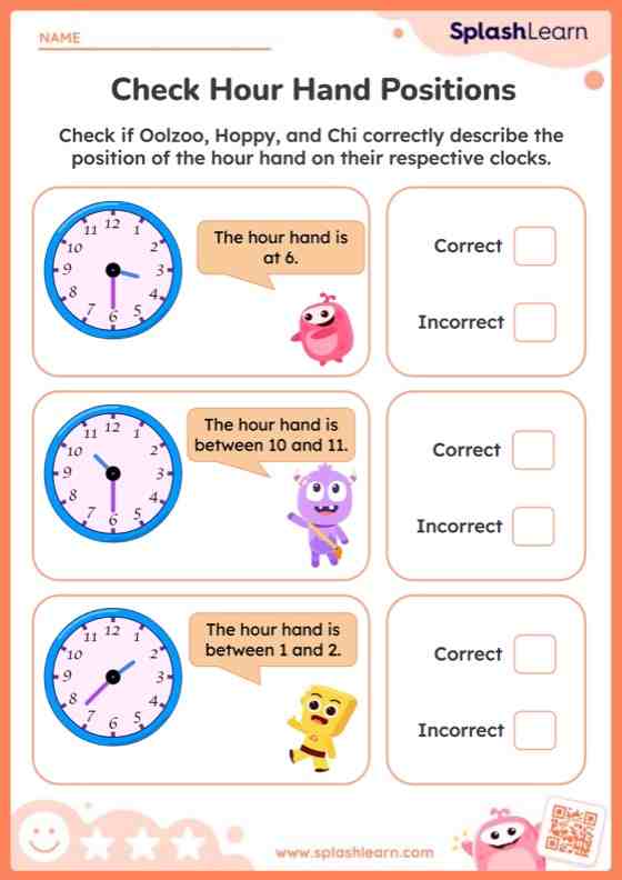 Analog Clock Worksheets for Kids Online SplashLearn