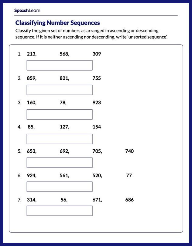 Order Numbers Educational Resources for Kids Online - SplashLearn