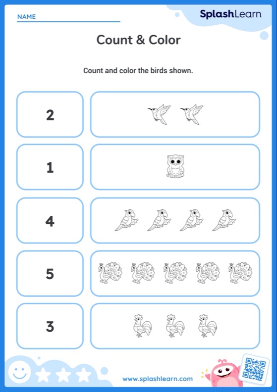 Counting Objects Within 5 Resources for Reception Kids Online - SplashLearn
