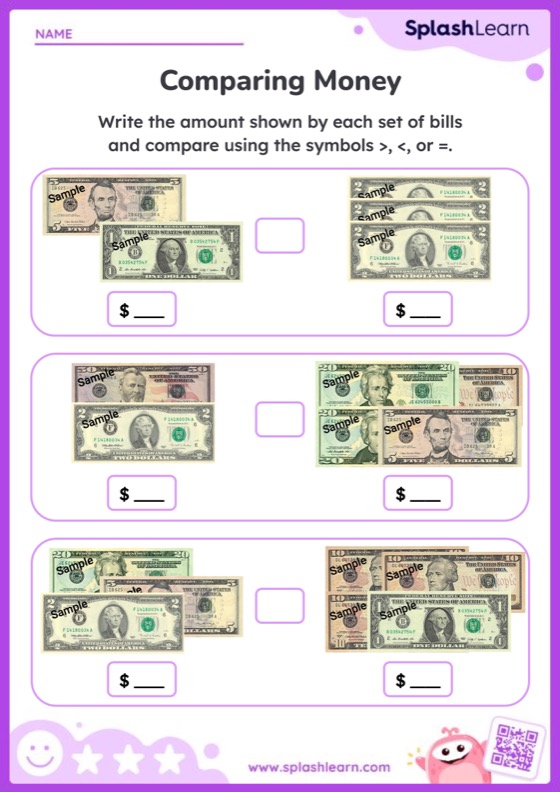 Comparing Bills - Worksheet