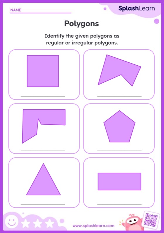 Identify Regular and Irregular Polygon - Worksheet