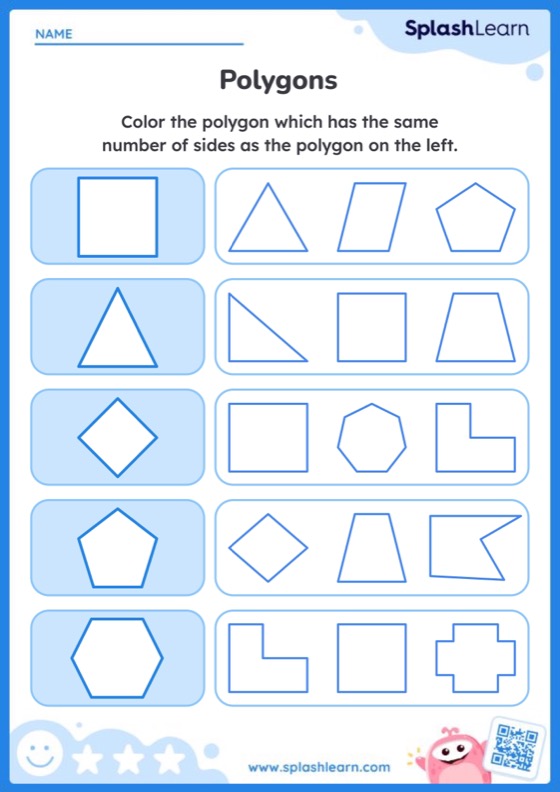 Identify Similar Polygons - Worksheet