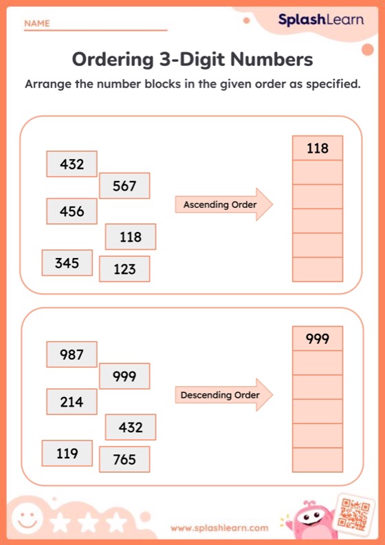 Order Numbers Worksheets- Free Printable | SplashLearn
