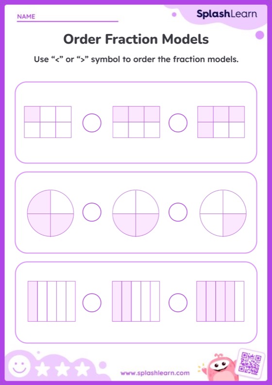 Order Fraction Models - Worksheet